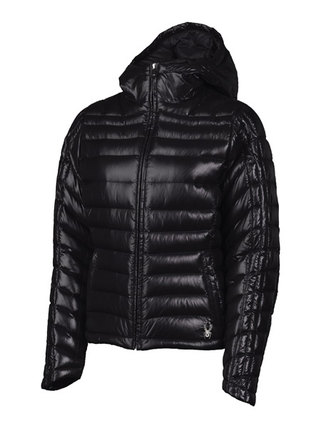 Spyder Timeless Hoody Down Jacket Women's (Black / Black )