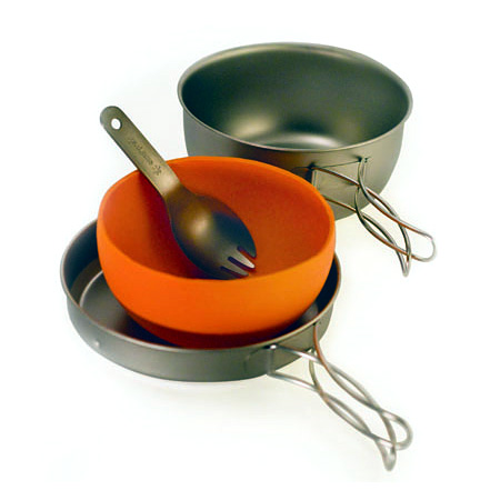 Snow Peak Titanium Silicone Cookset (Titanium)