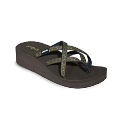 	Teva Mandalyn Wedge Ola Flip Flop Women's (Whenever Brown)