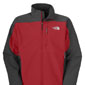 The North Face Apex Bionic Soft Shell Jacket Men's (Rhubarb Red / Asphalt Grey)