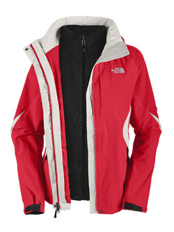 The North Face Boundary Triclimate Jacket Women's (Response Red / TNF White)