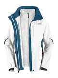 The North Face Boundary Triclimate Jacket Women's (TNF White / Octopus Blue)