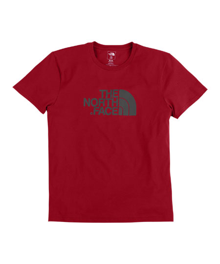 The North Face Half Dome Tee Shirt Men's (TNF Red / Grey)