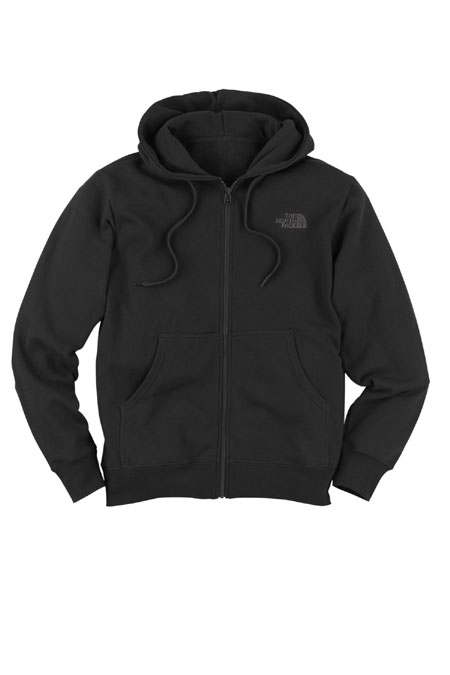 The North Face Logo Full Zip Sweatshirt Men's (Black/Graphite Gr