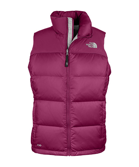 The North Face Nuptse Down Vest Women's (Loganberry Red)