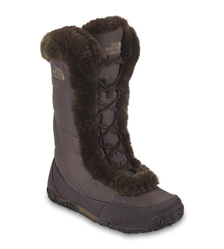 The North Face Nuptse Fur IV Women's (Demitasse Brown Herringbon