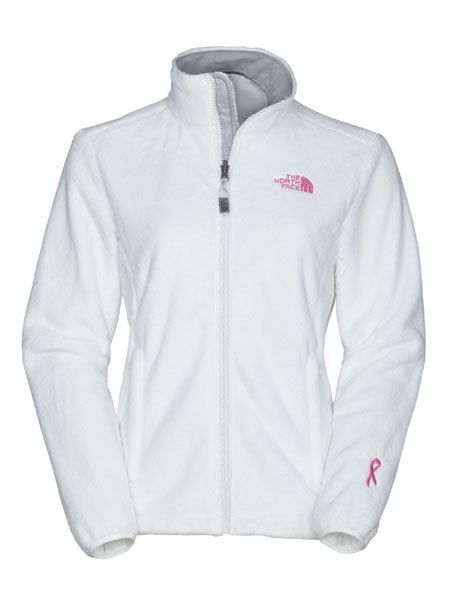 The North Face Pink Ribbon Osito Jacket Women's (TNF White)