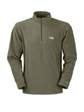 The North Face TKA 100 Glacier 1/4 Zip 2009 Men's (New Taupe Green)