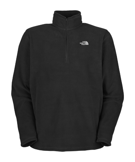 The North Face TKA 100 Microvelour Glacier 1/4 Zip Men's (Black)