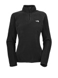 The North Face TKA 100 Microvelour Glacier 1/4 Zip Women's (Black)