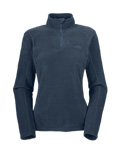 The North Face TKA 100 Microvelour Glacier 1/4 Zip Women's (Denim Blue)