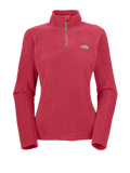 The North Face TKA 100 Microvelour Glacier 1/4 Zip Women's (Retro Pink)