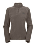 The North Face TKA 100 Microvelour Glacier 1/4 Zip Women's (Weimaraner Brown)