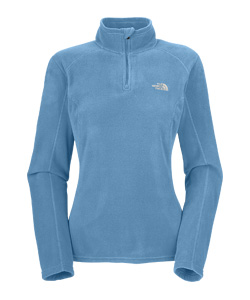 The North Face TKA 100 Microvelour Glacier 1/4 Zip Women's (Alpine Blue)