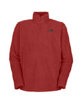 The North Face TKA 100 Microvelour Glacier 1/4 Zip Men's (Caldera Red)