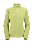 The North Face TKA 100 Microvelour Glacier 1/4 Zip Women's (Exotic Green)