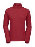 The North Face TKA 100 Microvelour Glacier 1/4 Zip Women's (Chili Pepper Red Heather)