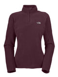 The North Face TKA 100 Microvelour Glacier 1/4 Zip Women's (Squid Red)