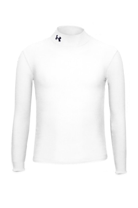 Under Armour ColdGear Mock Boys' (White)