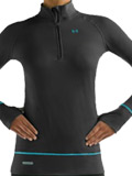 Under Armour Base 2.0 1/4 Zip Women's (Black / Pacific)