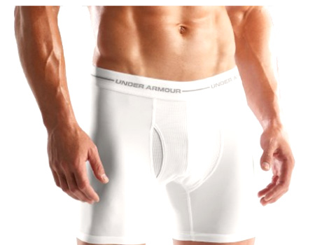 Under Armour HeatGear Boxer Jock Men's (White)