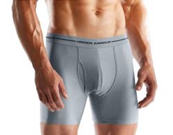 Under Armour HeatGear Boxer Jock Men's (Grey Heather)