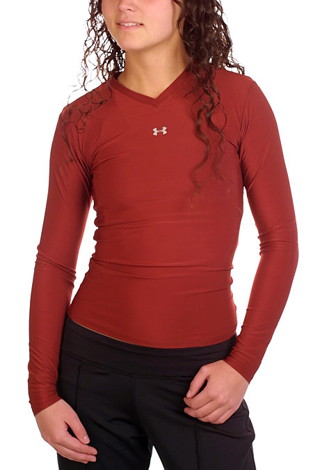 Under Armour Longsleeve Frequency Tee Women's (Broadway Red)