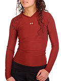 Under Armour Longsleeve Frequency Tee Women's (Broadway Red)