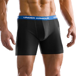 Under Armour M-Series Boxer Jock Shorts (Black)
