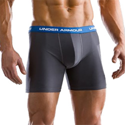 Under Armour M-Series Boxer Jock Shorts (Graphite)