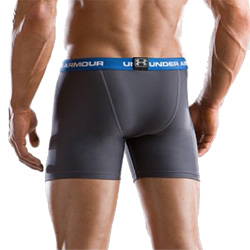 Under Armour M-Series Boxer Jock Shorts (Graphite)