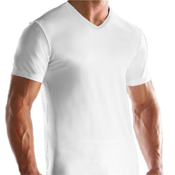 Under Armour O-Series V-Neck Tee Shirt (White)