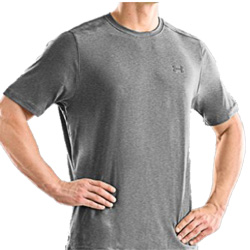 Under Armour TNP T Short Sleeve Shirt Men's (Medium Gray Heather / Metal)