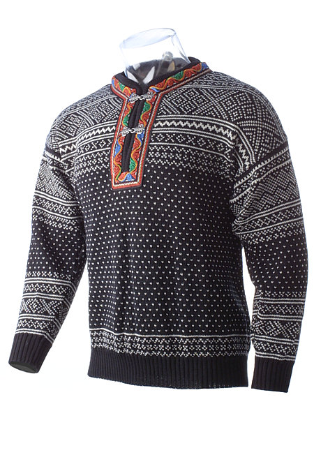 Volund Setesdal Wool Sweater Black