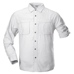 White Sierra Insect Shield Swamp Shirt Men's (White)